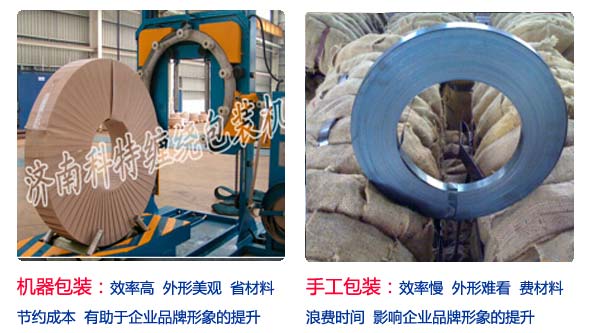 機(jī)器與手工包裝效果對比圖